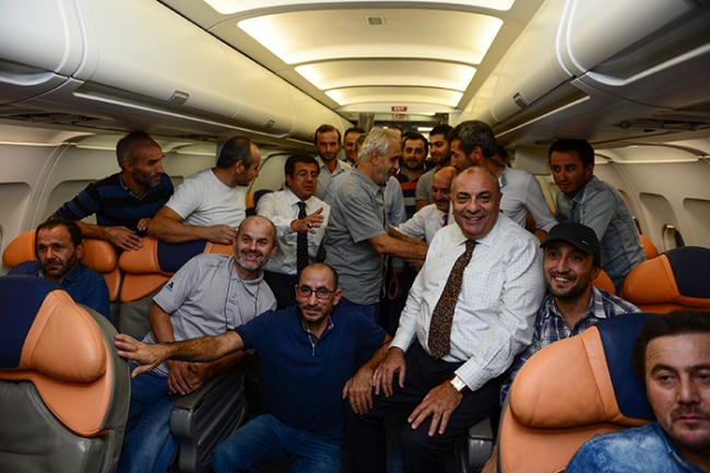 Türk işçileri bakanlar getirdi 6