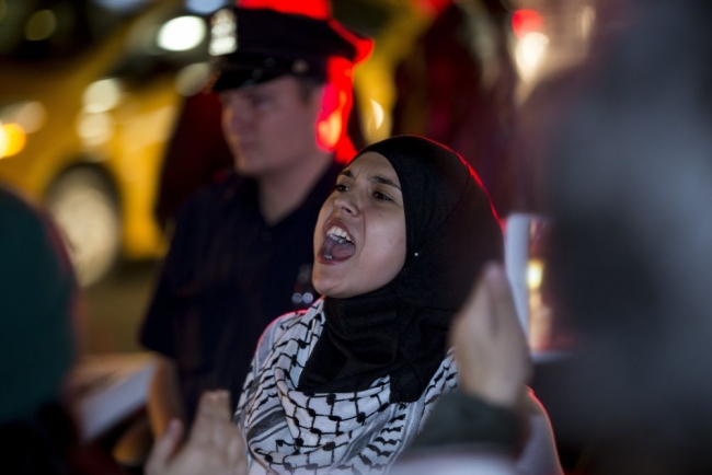 New York'ta Filistinlilerle dayanışma eylemi 2