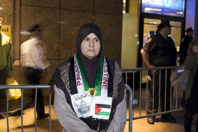 New York'ta Filistinlilerle dayanışma eylemi 6