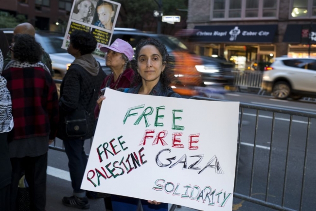 New York'ta Filistinlilerle dayanışma eylemi 13