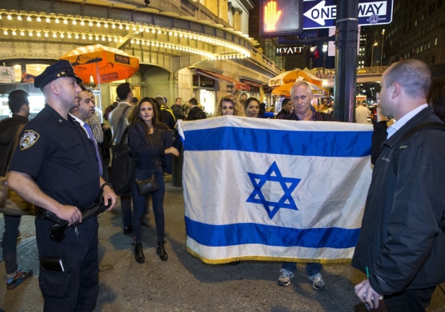 New York'ta Filistinlilerle dayanışma eylemi 17