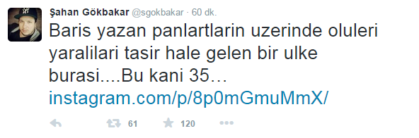 Ünlülerden Ankara’da meydana gelen patlamaya tepki 3