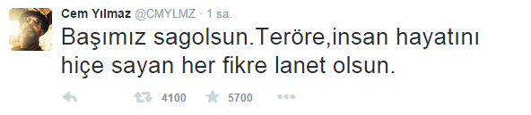 Ünlülerden Ankara’da meydana gelen patlamaya tepki 6