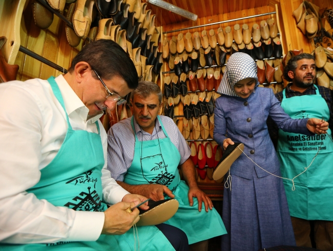 Başbakan Davutoğlu Gaziantep'te esnaf oldu! 4