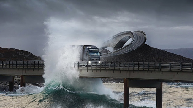 Uçurumun dibinde biten köprü! 4