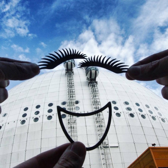 Eğlenceli kağıt figürlerin gerçekle komik etkileşimi 11