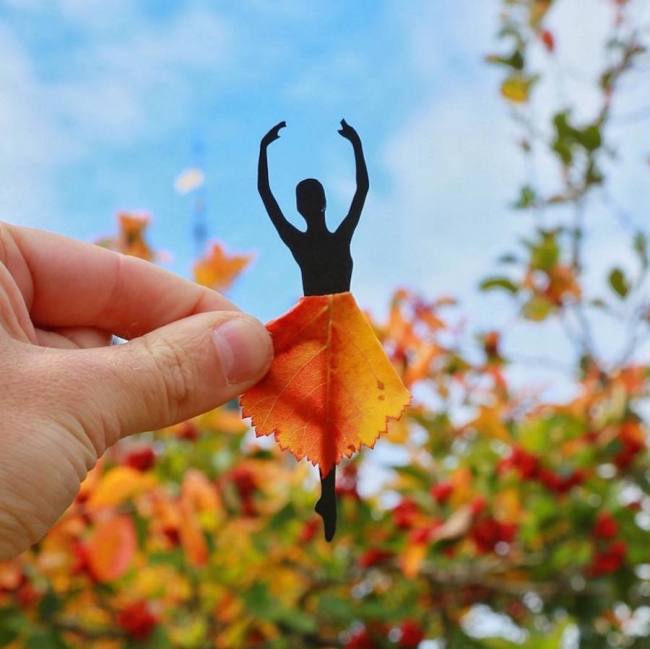 Eğlenceli kağıt figürlerin gerçekle komik etkileşimi 6