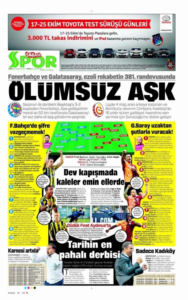 Türkiye dev derbiye kilitlendi 19