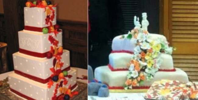 Düğün pastasına benzemeyen düğün pastaları 5