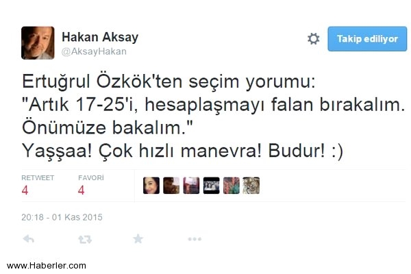 Türkiye'nin önde gelen isimleri 1 Kasım için neler yazdı? 3