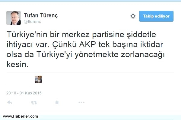 Türkiye'nin önde gelen isimleri 1 Kasım için neler yazdı? 10