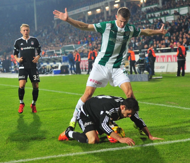 Bursaspor Beşiktaş maçı nefes kesti 2