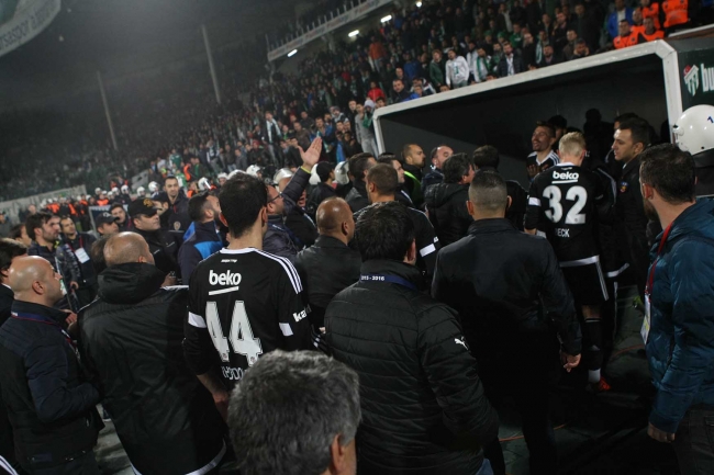 Bursaspor Beşiktaş maçı sonrası gerginlik 3