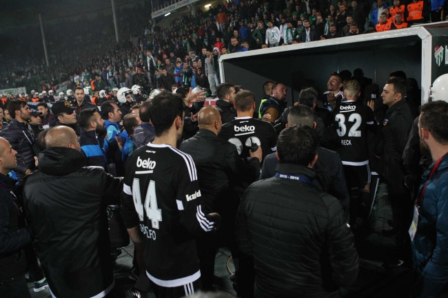 Bursaspor Beşiktaş maçı sonrası gerginlik 4
