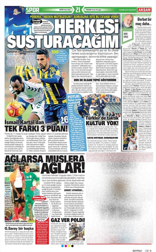 Pereira: Herkesi susturacağız 65