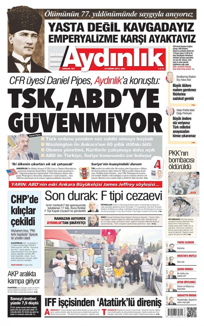 10 KASIM 2015 GAZETE MANŞETLERİ 18