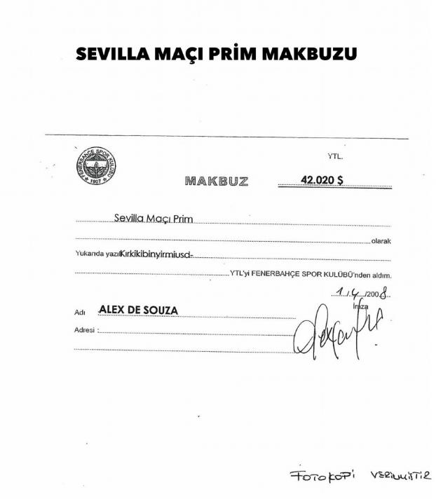 Fenerbahçe Alex'in imzalarını paylaştı 7