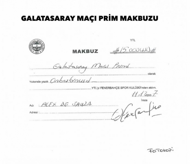 Fenerbahçe Alex'in imzalarını paylaştı 9