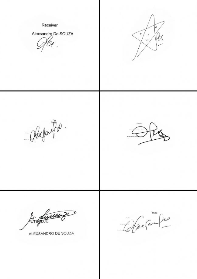 Fenerbahçe Alex'in imzalarını paylaştı 15