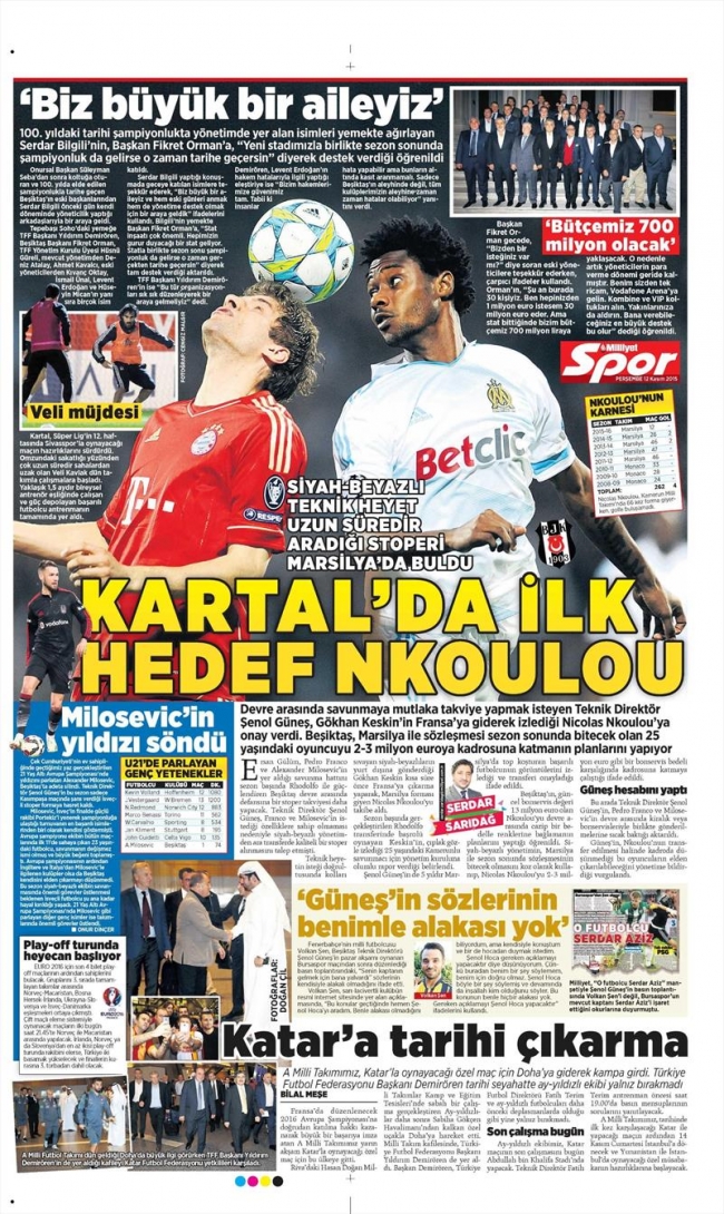 İşte Beşiktaş'ın transferde ilk hedefi 1