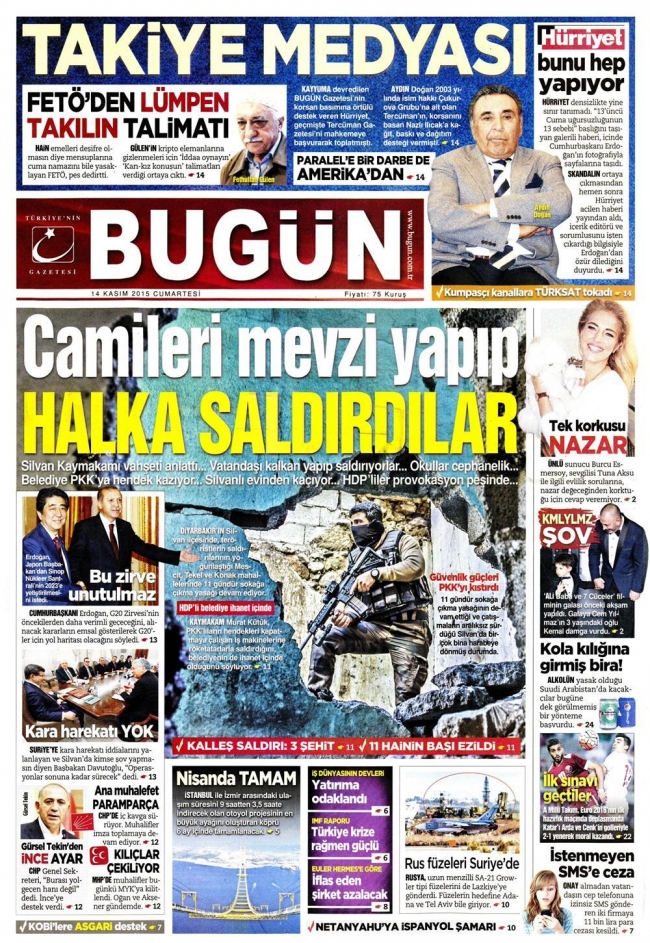 Paris saldırısı gazete manşetlerinde 3