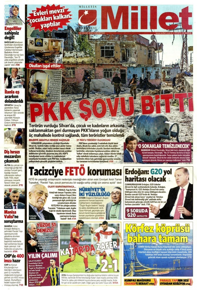 Paris saldırısı gazete manşetlerinde 8