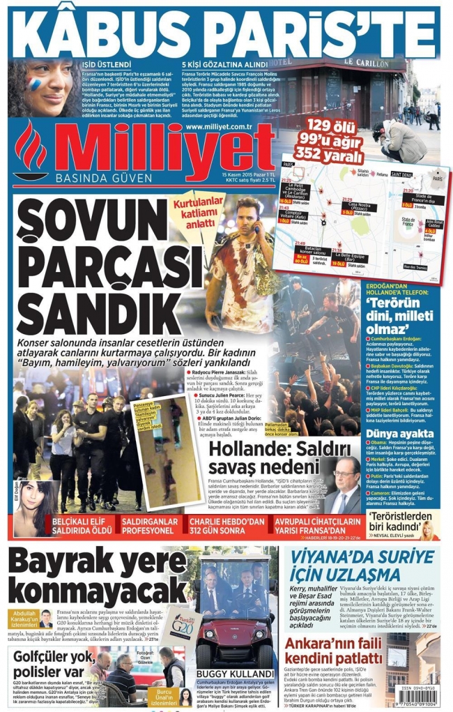 15 Kasım 2015 gazete manşetleri 17