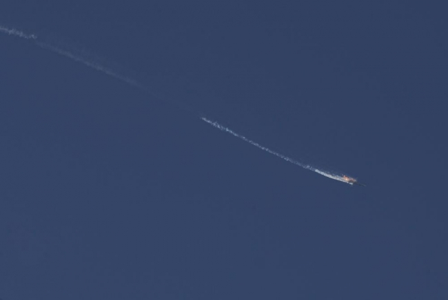 Düşürülen Rus uçağından çarpıcı fotoğraflar 7