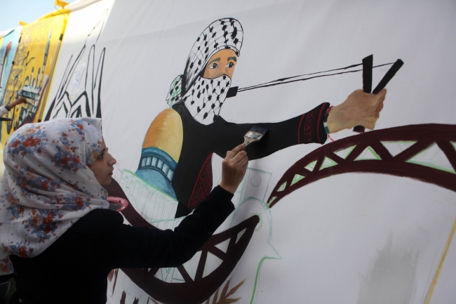 Filistinli mültecilerin sanatsal çalışmaları 8