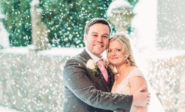 Beyazlar içinde dünya evine girdiler 10