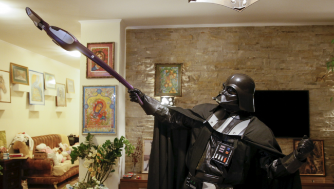 Darth Vader'ı hiç böyle görmediniz 8