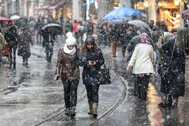İstanbul'dan kar manzaraları 6
