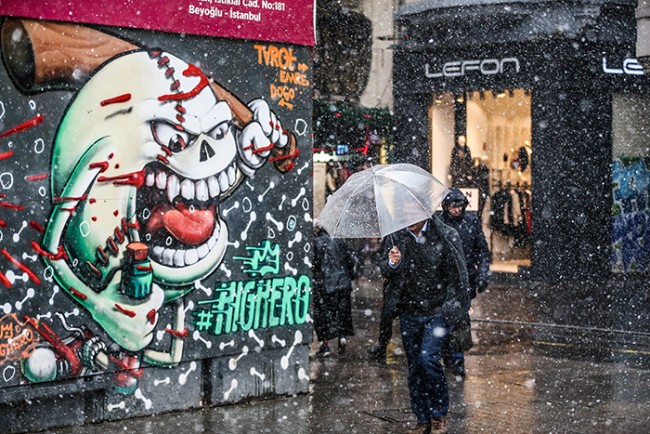 İstanbul'dan kar manzaraları 11