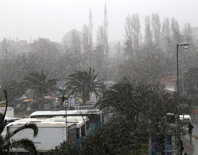 İstanbul'dan kar manzaraları 14