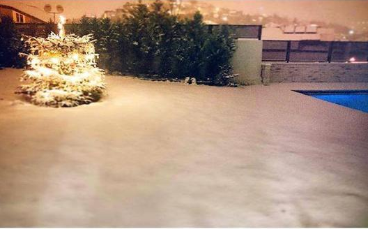 Instagram'da ünlülerin kar fotoğrafları 5