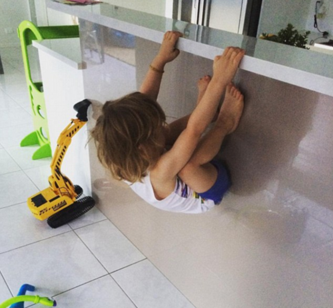 Henüz üç yaşında ve tam bir fitnes manyağı 8