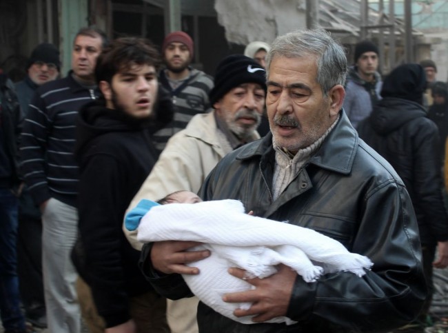 Rus uçakları anaokulunu bombaladı 5