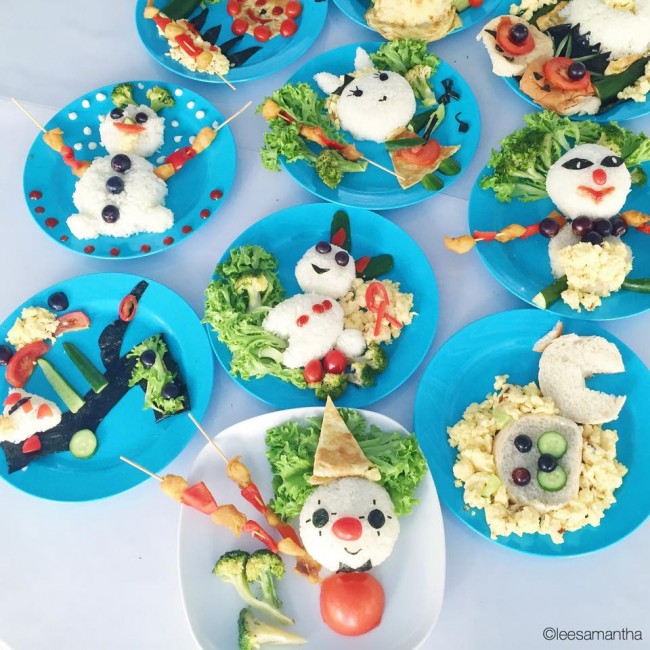 Yemek yemeyen çocuklara sürpriz tabaklar 13