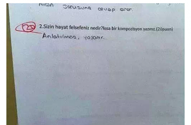 En komik sınav kağıtları 11