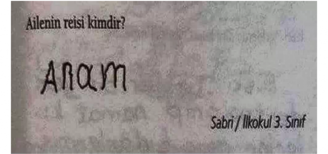 En komik sınav kağıtları 17