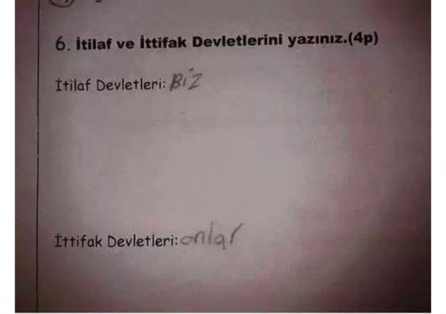 En komik sınav kağıtları 21