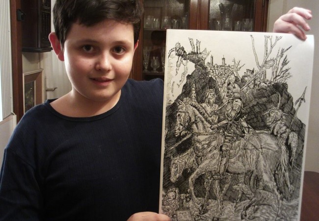 13 yaşındaki karakalem dehası 13