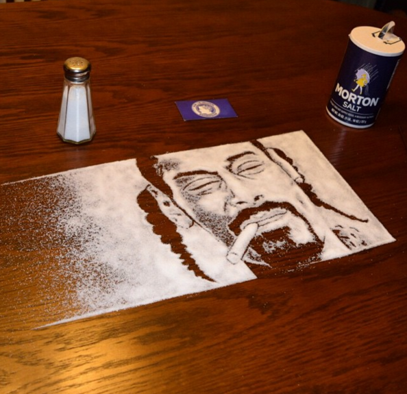 Tuzdan portreler şaşkına çeviriyor 14