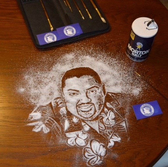 Tuzdan portreler şaşkına çeviriyor 2