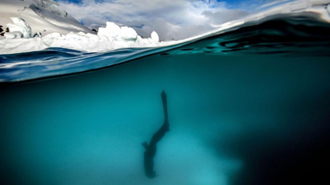 Eksi 2 derecede Güney Okyanus'a daldılar 9