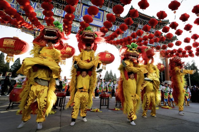 Çin yeni yılında çılgın kutlamalar 1