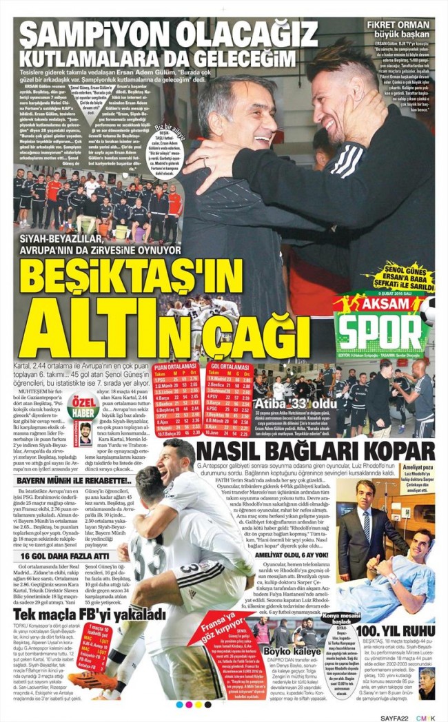 'Beşiktaş Bayern Münih gibi' 53