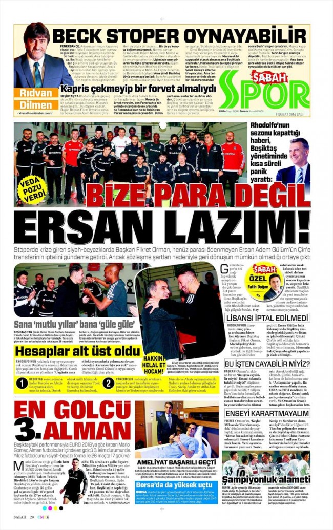 'Beşiktaş Bayern Münih gibi' 28