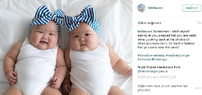 Instagram'da 160 bin takipçiye sahip olan ünlü ikizler 10