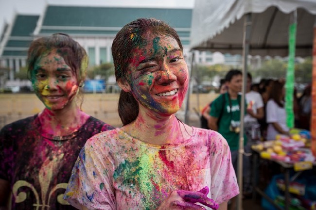 Tayland'da Holi Festivali 5
